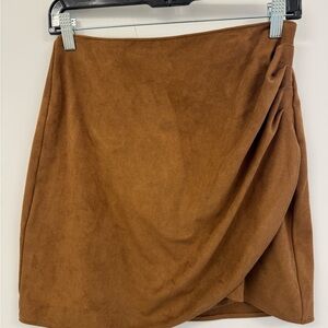 Abercrombie and Fitch Brown vegan Suede Skirt